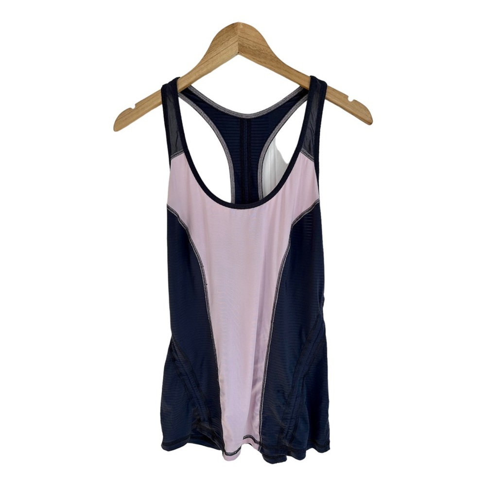 Zella Run Ruched Racerback Tank Top Adjustable Ruching Size Large - Picture 9 of 16